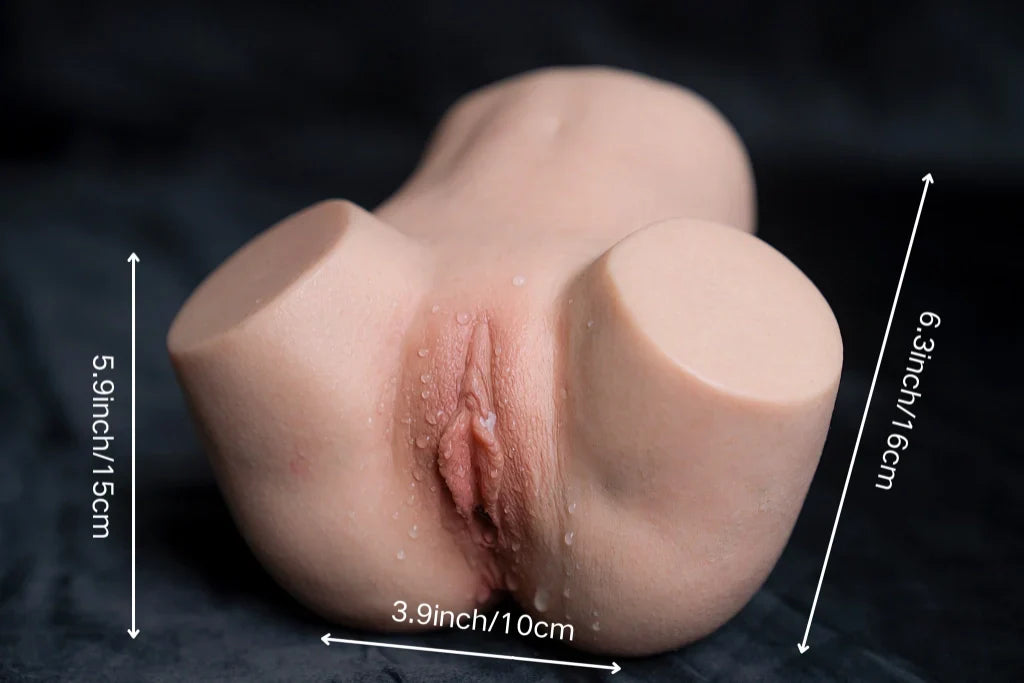 Free Shipping|1.1kg/2.4lb Medical-Grade Silicone Pocket Vagina & Anus – Ultra-Realistic Skin Texture, Compact & Travel-Friendly