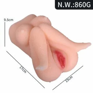 Single-Opening Realistic Masturbator Mold - 17 x 15 x 9.5 cm