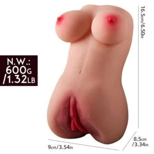 Single-Opening Realistic Masturbator Mold - 16.5 x 8.5 x 9 cm