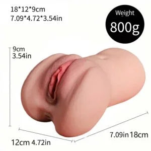 Single-Opening Realistic Masturbator Mold - 17.5 x 9.5 x 9.5 cm