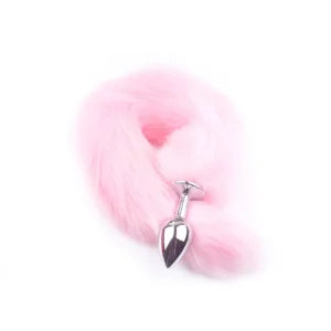 Fox Tail Metal Anal Plug - Multiple Colors