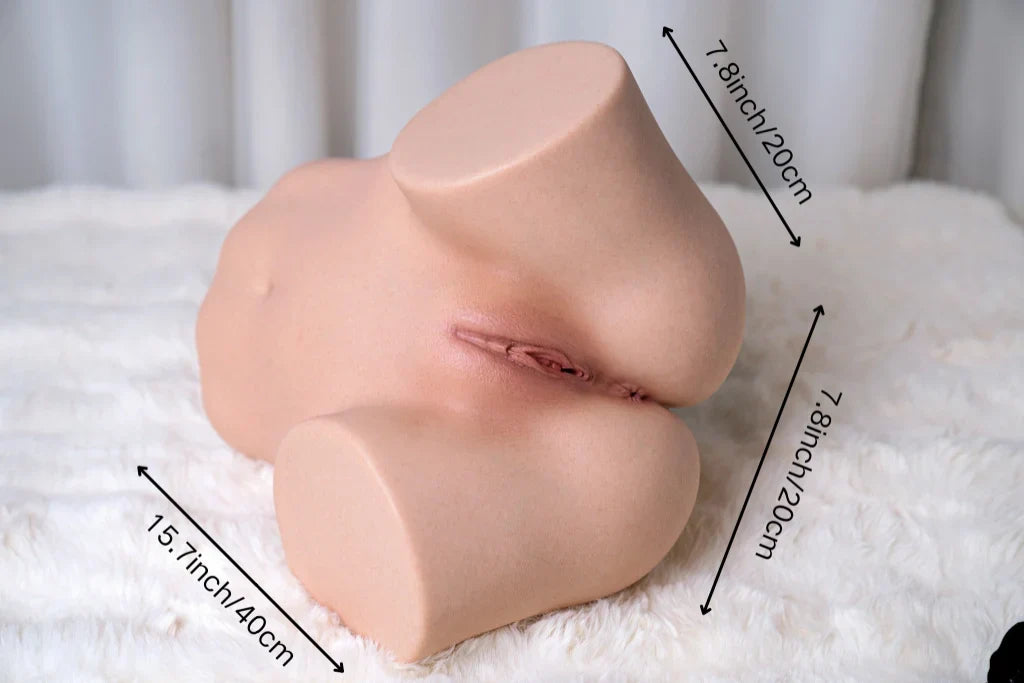 Free Shipping丨11kg/24lb 1:1 Molded Medical-Grade Silicone Pocket Vagina & Anus – Ultra-Realistic Skin Texture