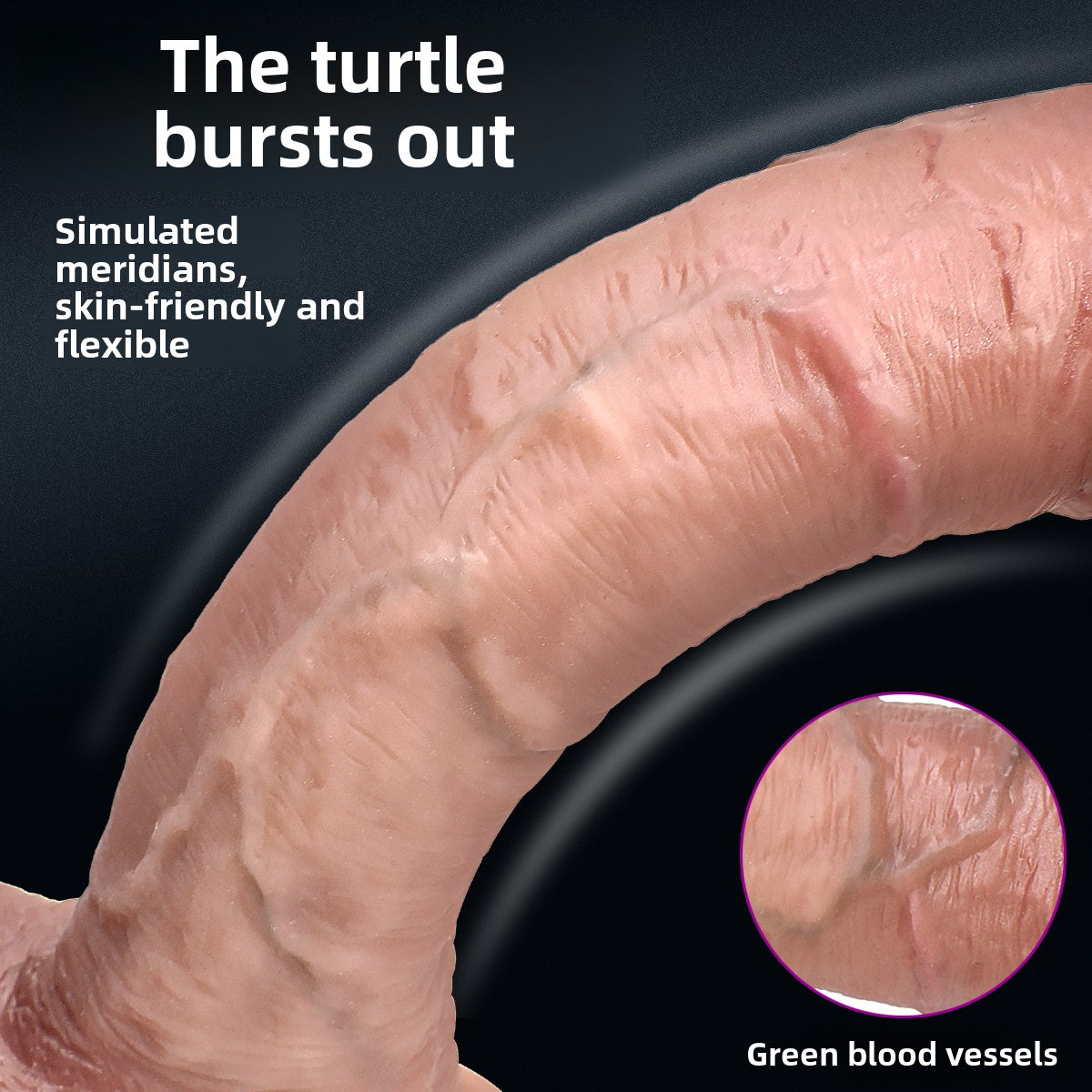 Fully silicone super realistic penis