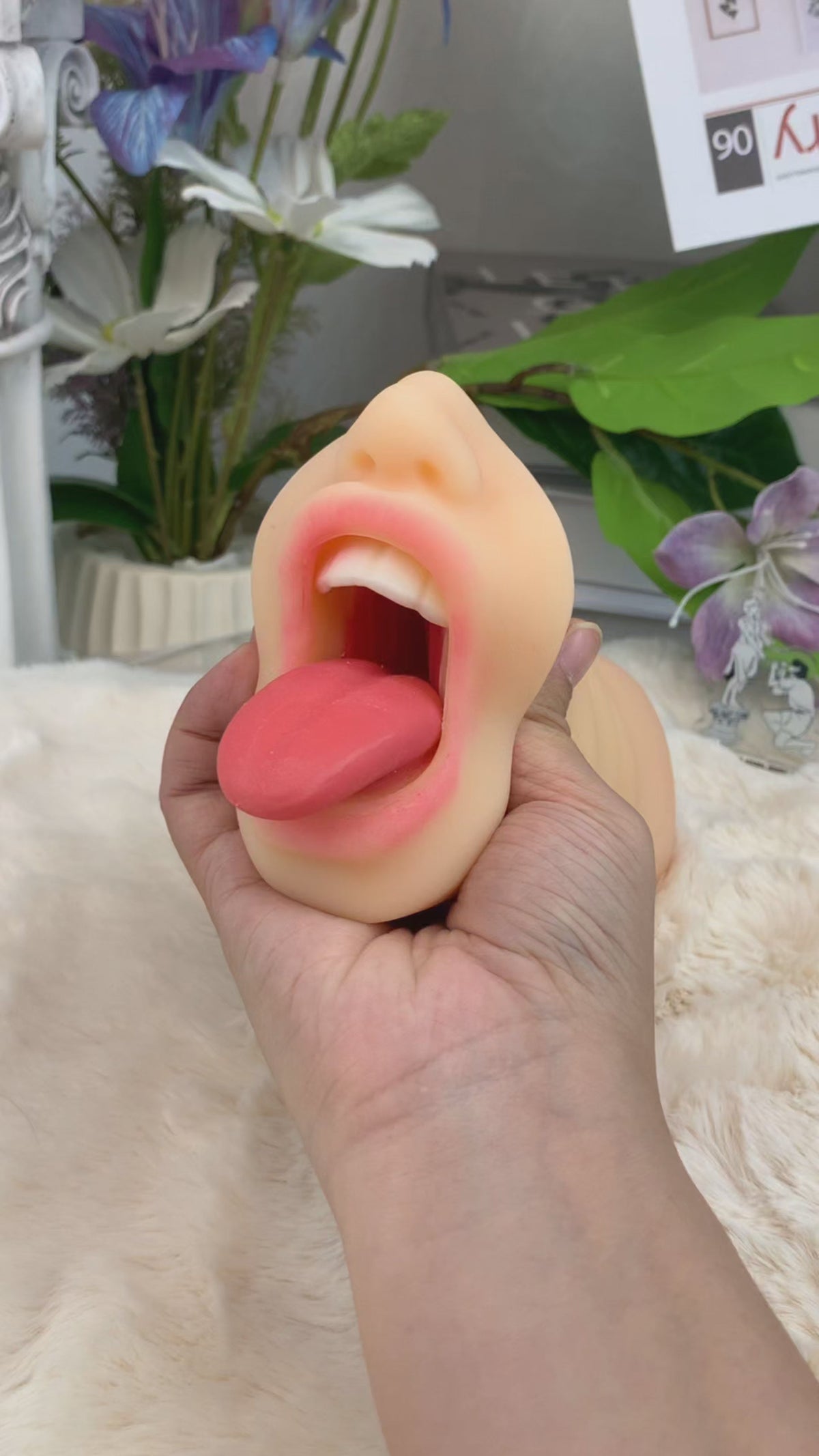 Free Shipping丨Flesh-Toned Pocket Pussy with Teeth and Tongue and Lifelike Oral Sensations