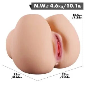 Large Realistic Hip Masturbator - 25 x 22 x 18.5 cm