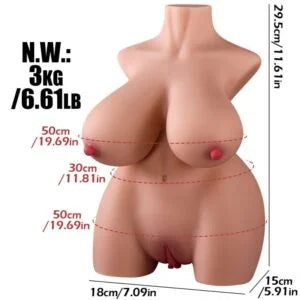 Medium Torso Doll Masturbator - 29.5 x 18 cm