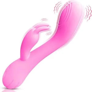 Heated Dual-Head Vibrator - Pink, 194 x 37 mm