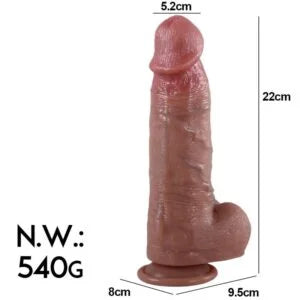 Manual Realistic Dildo - 22 cm
