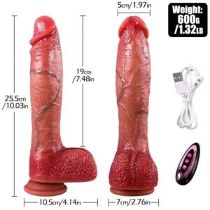 Wireless Electric Thrusting Dildo - 25.5 cm