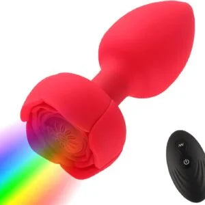 Wireless Remote-Controlled Light-Up Anal Plug